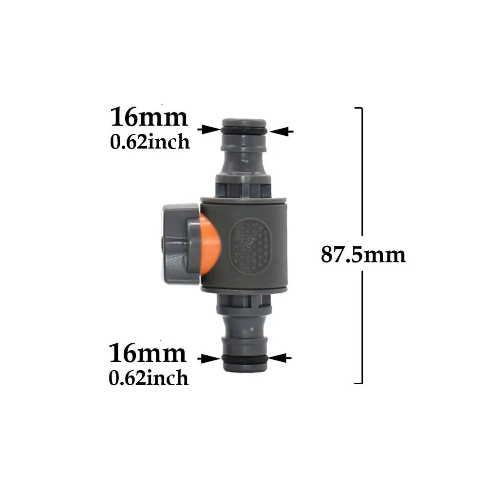 1/2'' 3/4'' 1'' Tap Hose Quick Connecter Valve Nipple OD16mm 20mm 32MM Garden Hose Waterstop Fittings Watering Gun Adapter