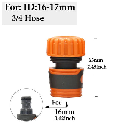 1/2'' 3/4'' 1'' Tap Hose Quick Connecter Valve Nipple OD16mm 20mm 32MM Garden Hose Waterstop Fittings Watering Gun Adapter