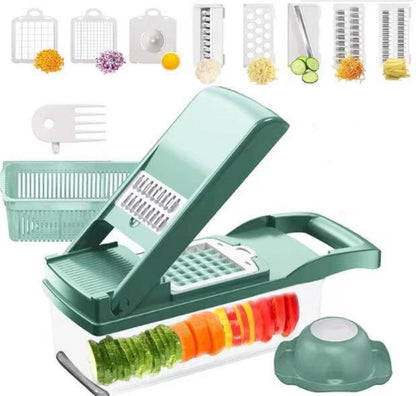 12 In 1 Manual Vegetable Chopper Kitchen Gadgets Food Chopper Onion Cutter Vegetable Slicer