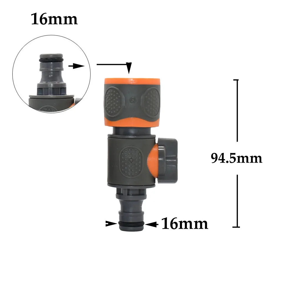 1/2'' 3/4'' 1'' Tap Hose Quick Connecter Valve Nipple OD16mm 20mm 32MM Garden Hose Waterstop Fittings Watering Gun Adapter