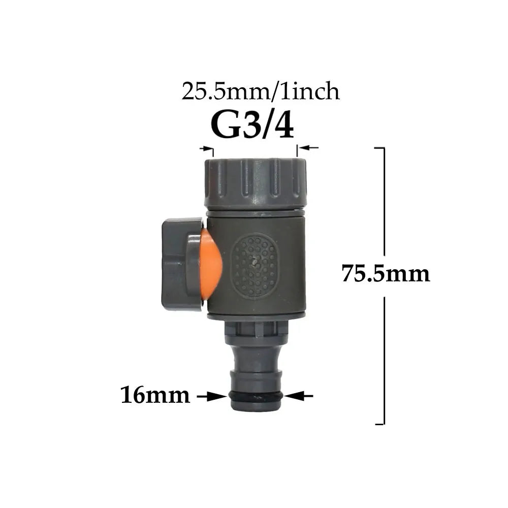 1/2'' 3/4'' 1'' Tap Hose Quick Connecter Valve Nipple OD16mm 20mm 32MM Garden Hose Waterstop Fittings Watering Gun Adapter