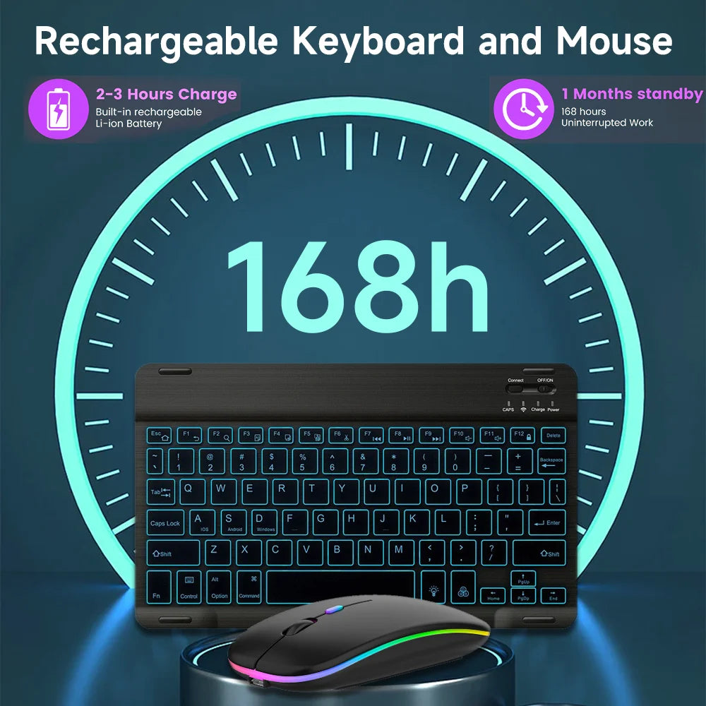 Wireless Bluetooth Keyboard & Mouse