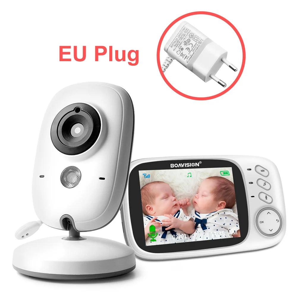 Baby Monitor 2.4G Wireless With 3.2 Inches LCD 2 Way Audio