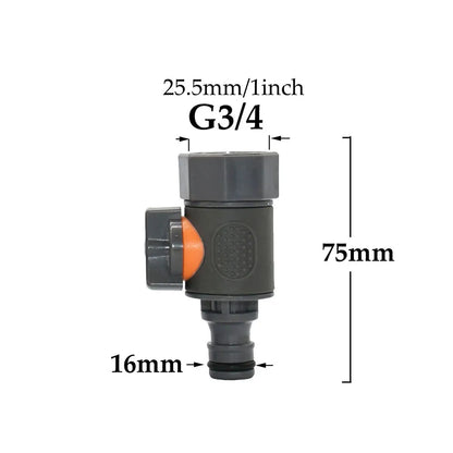 1/2'' 3/4'' 1'' Tap Hose Quick Connecter Valve Nipple OD16mm 20mm 32MM Garden Hose Waterstop Fittings Watering Gun Adapter