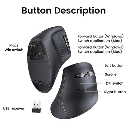 Vertical Wireless Mouse