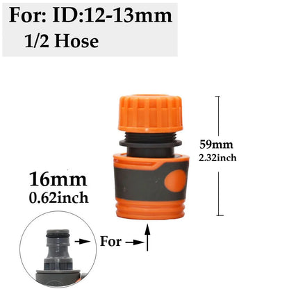 1/2'' 3/4'' 1'' Tap Hose Quick Connecter Valve Nipple OD16mm 20mm 32MM Garden Hose Waterstop Fittings Watering Gun Adapter