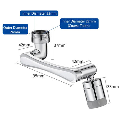 Universal 1080° Rotation Faucet Extender