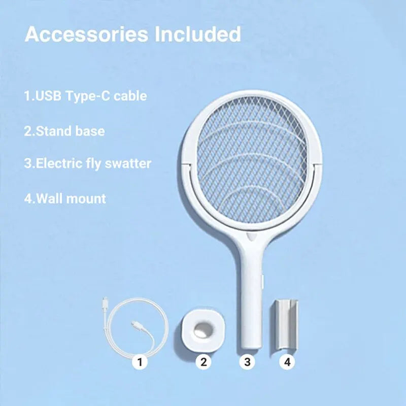 5 In 1 Fast Charging Bug/Fly Racket Swatter