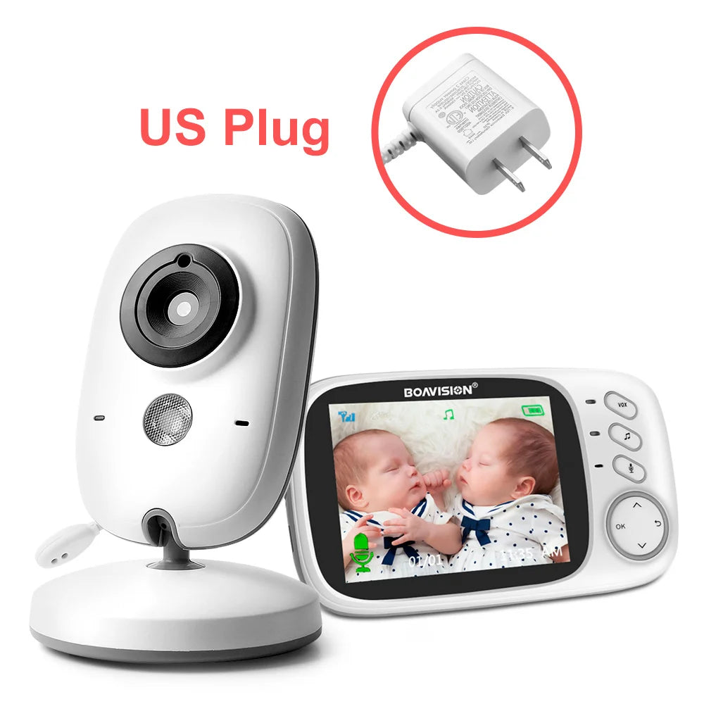 Baby Monitor 2.4G Wireless With 3.2 Inches LCD 2 Way Audio